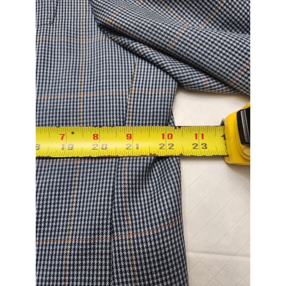Canali Blazer Mens 54R Blue Plaid Wool Sport Coat Made In Italy Saks Fifth - Picture 7 of 16